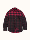 Camisa Colorado de Cuadros Aerografiada