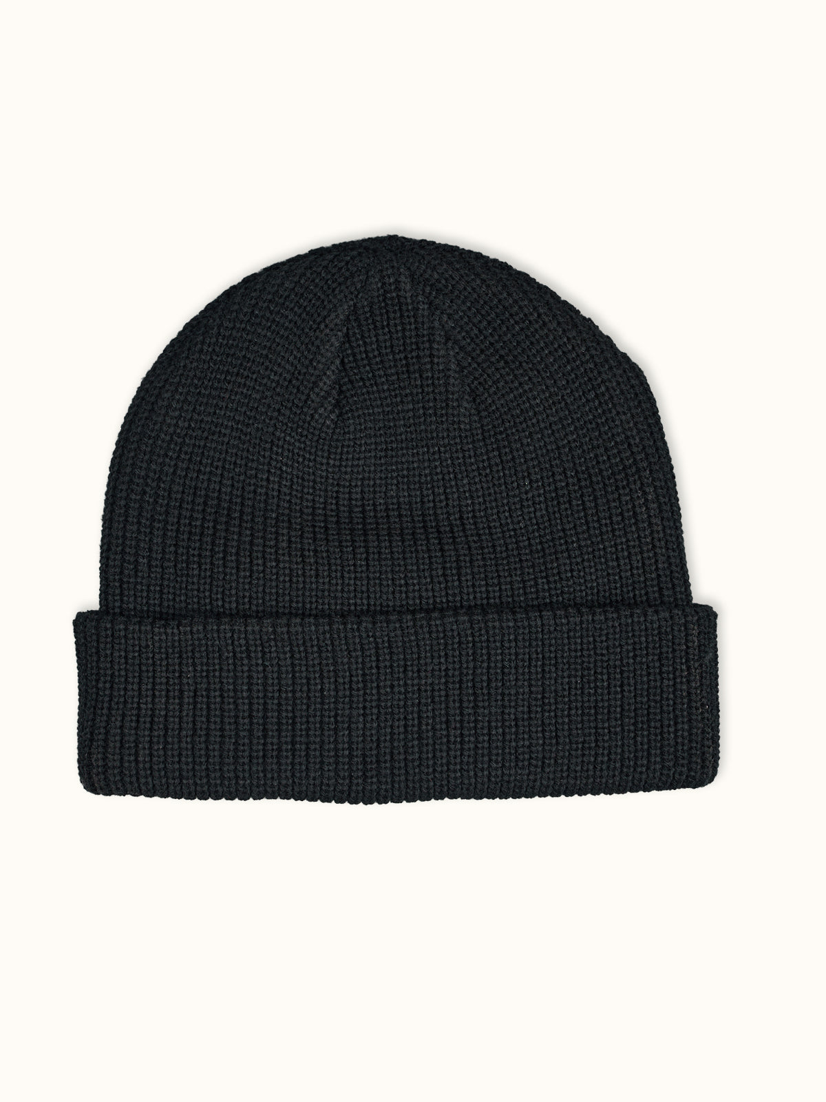 Gorro Tejido Demons en Negro, vista trasera — la copa redonda limpia. #color_negro