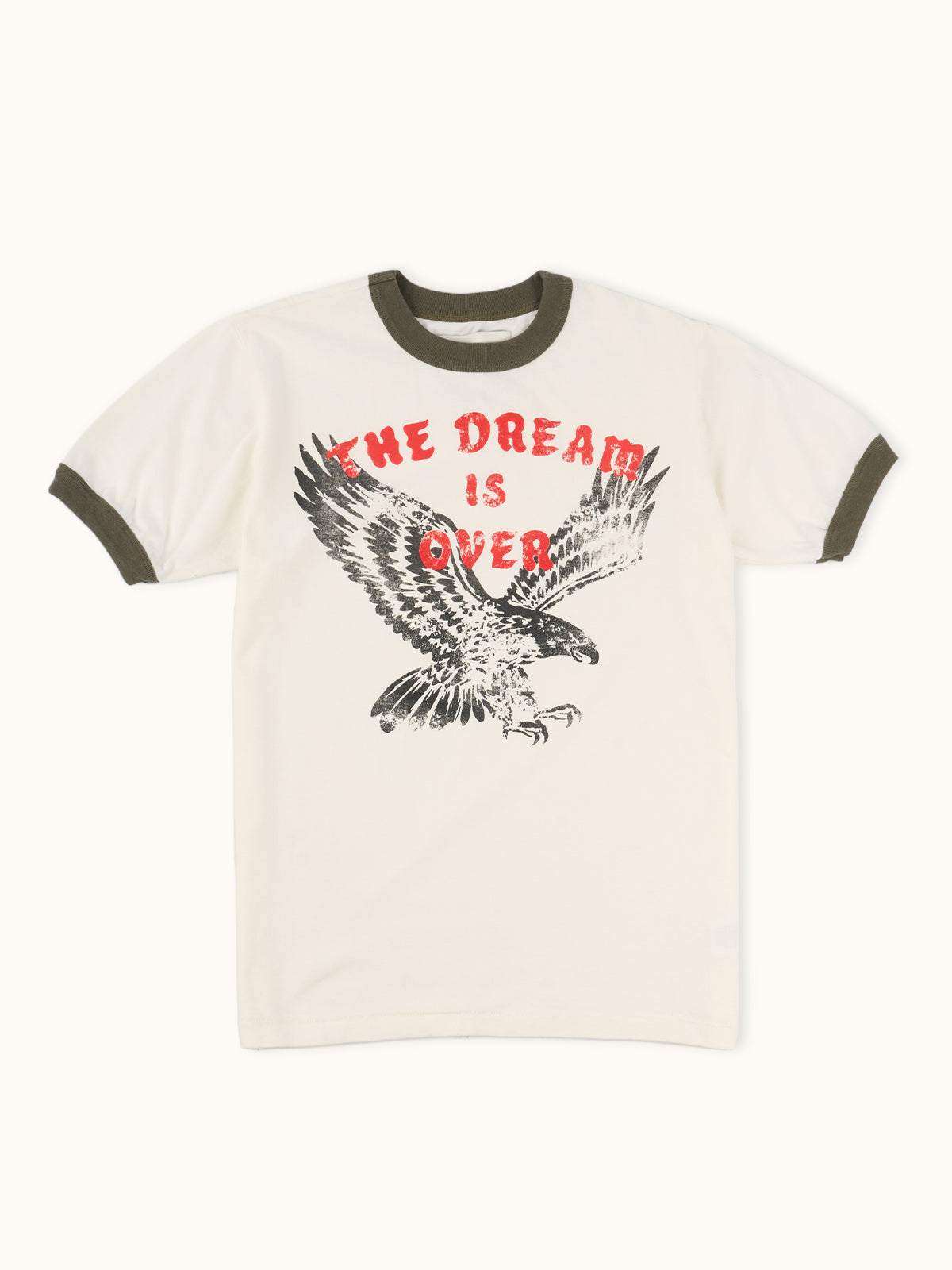 Playera Sporty Mayer en Marfil, vista frontal — jersey de algodón peinado 16/1 premium. Demons & Machines. #color_marfil