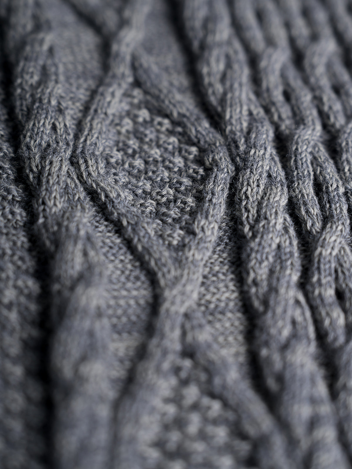 Mezcla pesada de algodón y acrílico, 50/50 — Suéter Pescador Steve en Gris. #color_gris