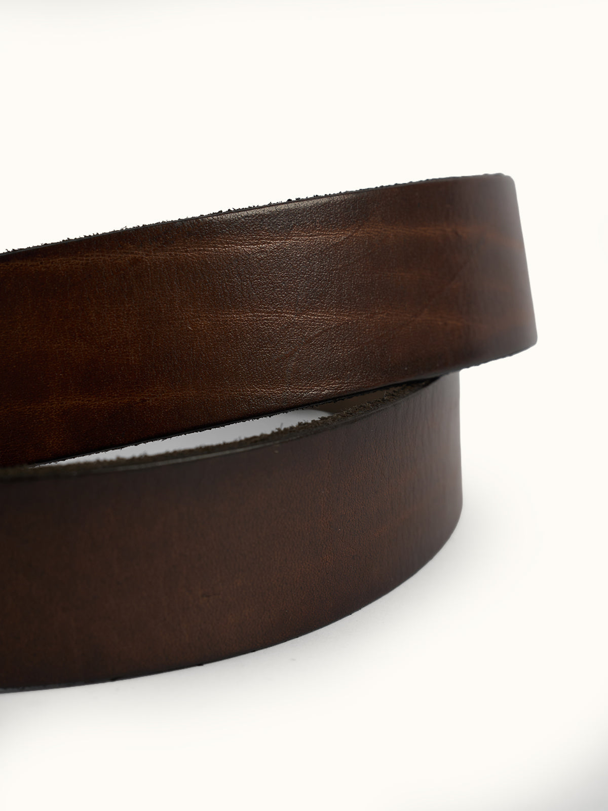 100% piel vacuna, 40 mm de ancho — Cinturón de Piel Warren en Café. #color_café
